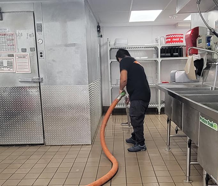 Water clean up at Local Five Guys